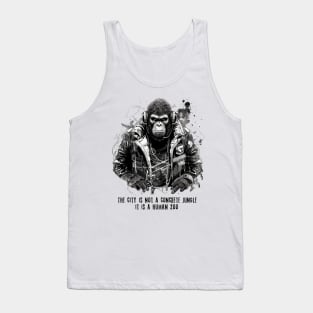 Cyberpunk gorilla Tank Top